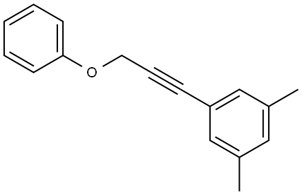 1,3-Dimethyl-5-(3-phenoxy-1-propyn-1-yl)benzene Structure