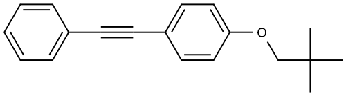 1-(2,2-Dimethylpropoxy)-4-(2-phenylethynyl)benzene Structure