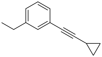 1-(2-Cyclopropylethynyl)-3-ethylbenzene Structure