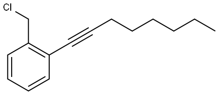 1-(chloromethyl)-2-(oct-1-yn-1-yl)benzene Structure