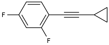 1-(2-Cyclopropylethynyl)-2,4-difluorobenzene Structure