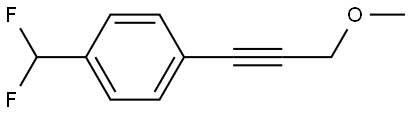 1-(Difluoromethyl)-4-(3-methoxy-1-propyn-1-yl)benzene Structure