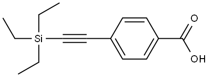 4-[2-(Triethylsilyl)ethynyl]benzoic acid Structure