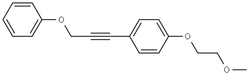 1-(2-Methoxyethoxy)-4-(3-phenoxy-1-propyn-1-yl)benzene Structure