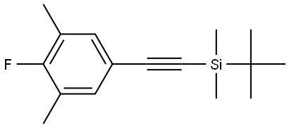 5-[2-[(1,1-Dimethylethyl)dimethylsilyl]ethynyl]-2-fluoro-1,3-dimethylbenzene Structure