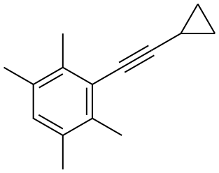 3-(2-Cyclopropylethynyl)-1,2,4,5-tetramethylbenzene Structure