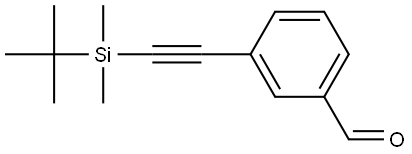 3-[2-[(1,1-Dimethylethyl)dimethylsilyl]ethynyl]benzaldehyde Structure