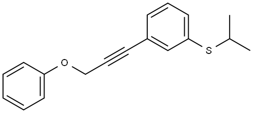 1-[(1-Methylethyl)thio]-3-(3-phenoxy-1-propyn-1-yl)benzene Structure