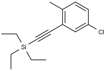 4-Chloro-1-methyl-2-[2-(triethylsilyl)ethynyl]benzene Structure