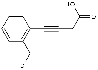 4-(2-(chloromethyl)phenyl)but-3-ynoic acid Structure