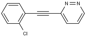 3-[2-(2-Chlorophenyl)ethynyl]pyridazine Structure