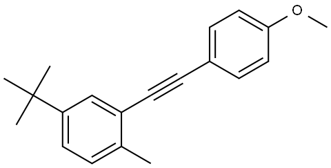 4-(1,1-Dimethylethyl)-2-[2-(4-methoxyphenyl)ethynyl]-1-methylbenzene Structure