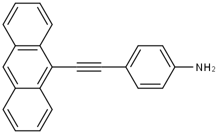 4-(anthracen-9-ylethynyl)aniline Structure