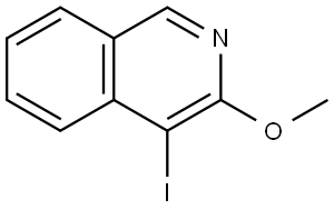 4-iodo-3-methoxyisoquinoline Structure