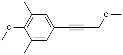 2-Methoxy-5-(3-methoxy-1-propyn-1-yl)-1,3-dimethylbenzene Structure