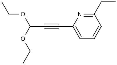 2-(3,3-Diethoxy-1-propyn-1-yl)-6-ethylpyridine Structure