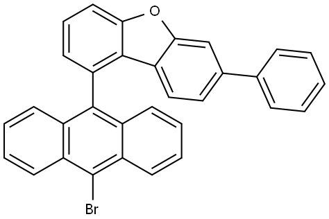 1-(10-bromoanthracene-9-yl) -7-phenyldibenzofuran Structure