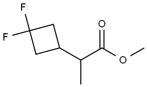 methyl 2-(3,3-difluorocyclobutyl)propanoate Structure