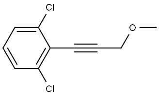 1,3-Dichloro-2-(3-methoxy-1-propyn-1-yl)benzene Structure