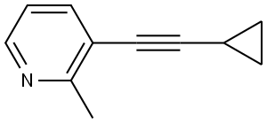 3-(2-Cyclopropylethynyl)-2-methylpyridine Structure