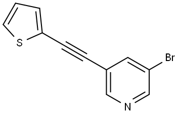 3-Bromo-5-[2-(2-thienyl)ethynyl]pyridine Structure