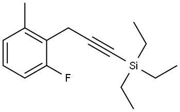 1-Fluoro-3-methyl-2-[3-(triethylsilyl)-2-propyn-1-yl]benzene Structure