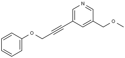 3-(Methoxymethyl)-5-(3-phenoxy-1-propyn-1-yl)pyridine Structure