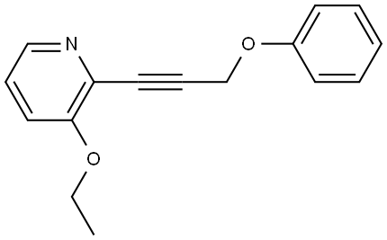 3-Ethoxy-2-(3-phenoxy-1-propyn-1-yl)pyridine Structure