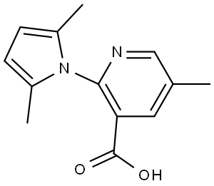 2-(2,5-Dimethyl-1H-pyrrol-1-yl)-5-methyl-3-pyridinecarboxylic acid Structure