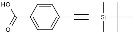 4-[2-[(1,1-Dimethylethyl)dimethylsilyl]ethynyl]benzoic acid Structure