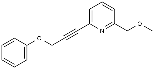 2-(Methoxymethyl)-6-(3-phenoxy-1-propyn-1-yl)pyridine Structure