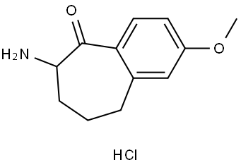 6-amino-6,7,8,9-tetrahydro-2-methoxybenzo[7]annulen-5-one hydrochloride Structure