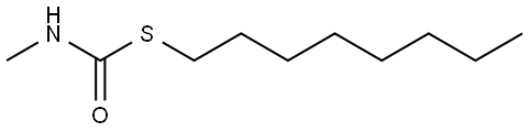 S-Octyl methylcarbamothioate Structure