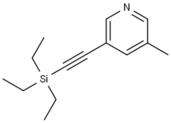 3-Methyl-5-[2-(triethylsilyl)ethynyl]pyridine Structure