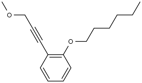 1-(Hexyloxy)-2-(3-methoxy-1-propyn-1-yl)benzene Structure