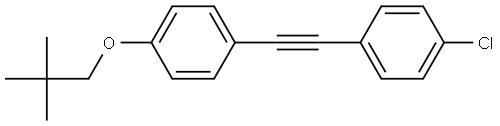 1-chloro-4-((4-(neopentyloxy)phenyl)ethynyl)benzene Structure