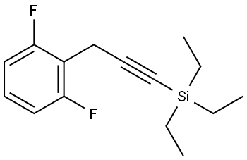 1,3-Difluoro-2-[3-(triethylsilyl)-2-propyn-1-yl]benzene Structure