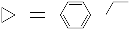 1-(2-Cyclopropylethynyl)-4-propylbenzene Structure