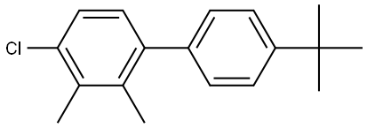 4-Chloro-4'-(1,1-dimethylethyl)-2,3-dimethyl-1,1'-biphenyl Structure