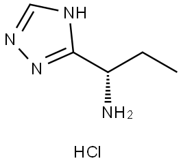 (S)-1-(1H-1,2,4-triazol-5-yl)propan-1-amine hydrochloride Structure