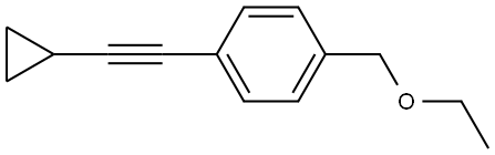 1-(2-Cyclopropylethynyl)-4-(ethoxymethyl)benzene Structure