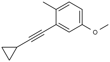 2-(2-Cyclopropylethynyl)-4-methoxy-1-methylbenzene Structure