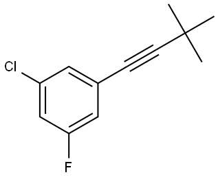 1-Chloro-3-(3,3-dimethyl-1-butyn-1-yl)-5-fluorobenzene Structure