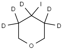 4-iodotetrahydro-2H-pyran-3,3,4,5,5-d5 Structure