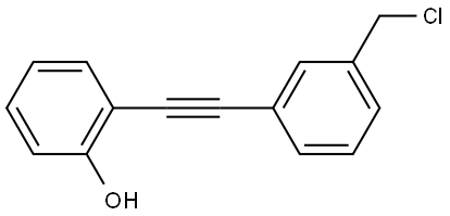 2-((3-(chloromethyl)phenyl)ethynyl)phenol Structure