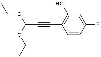 2-(3,3-Diethoxy-1-propyn-1-yl)-5-fluorophenol Structure