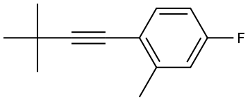 1-(3,3-Dimethyl-1-butyn-1-yl)-4-fluoro-2-methylbenzene Structure