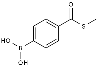 (4-((methylthio)carbonyl)phenyl)boronic acid Structure