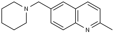 2-Methyl-6-(1-piperidinylmethyl)quinoline Structure