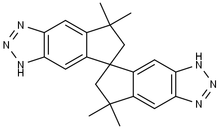 7,7,7',7'-tetramethyl-6,6',7,7'-tetrahydro-3H,3'H-5,5'-spirobi[indeno[5,6-d][1,2,3]triazole Structure